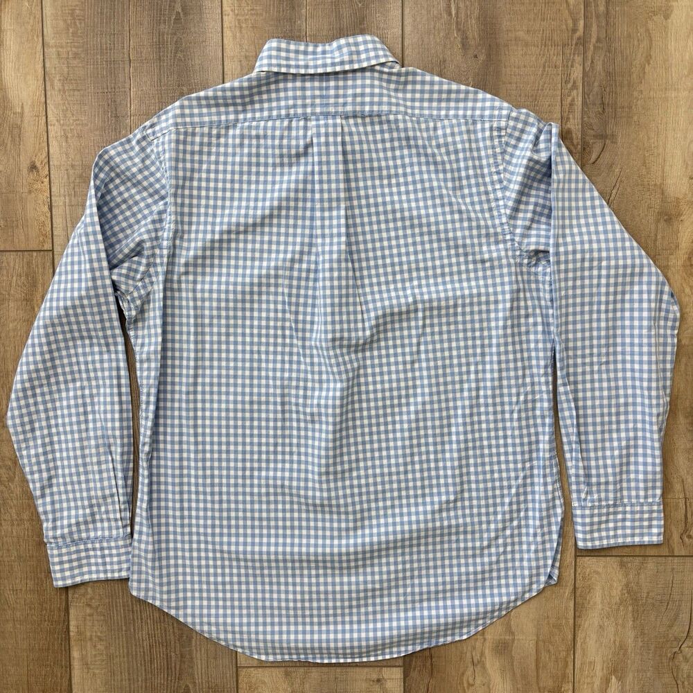 Ralph Lauren Mens Custom Fit Shirt Sz L Blue Gingham Pink Pony LA Preppy Classic - Picture 7 of 11